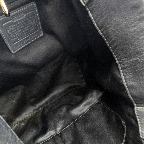 COACH NorthSouth Woven Leather Tote - Picture 6 of 7